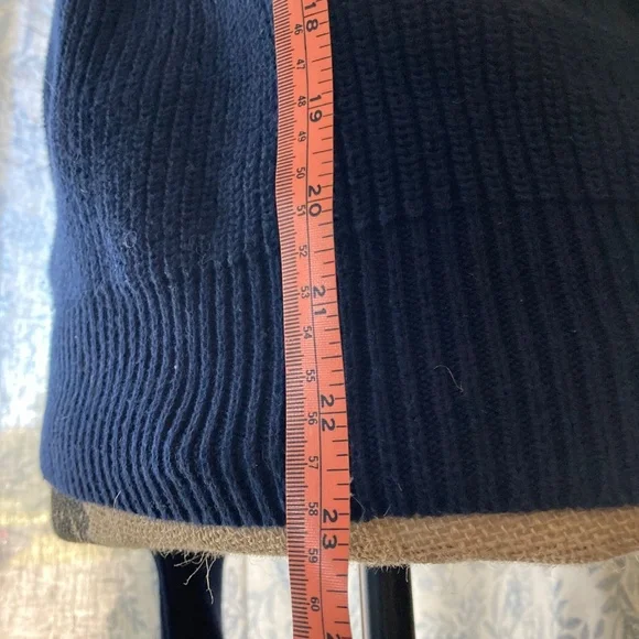 J. Crew Woodsman Sweater 100% Cotton and Leather Suede Shoulder Patches Sz S - Picture 6 of 8